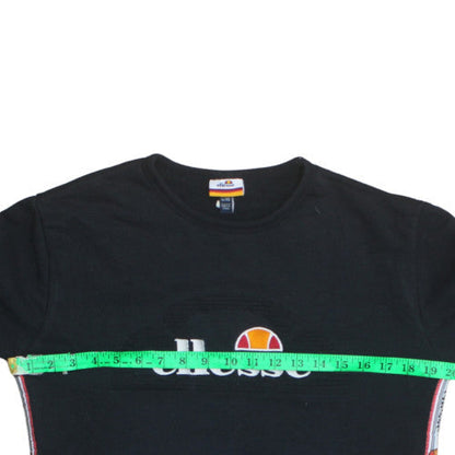 Mens UK Size XS ellesse Black Pullover Sweatshirt