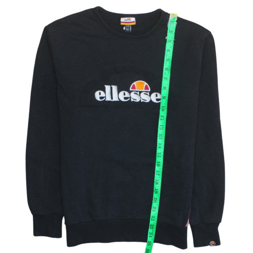 Mens UK Size XS ellesse Black Pullover Sweatshirt