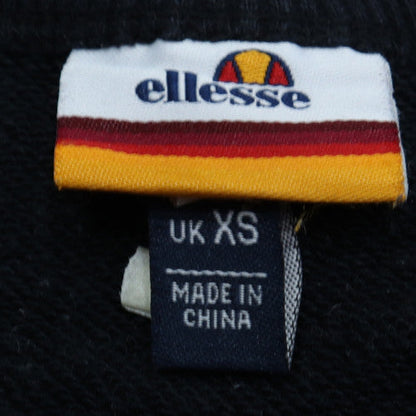 Mens UK Size XS ellesse Black Pullover Sweatshirt