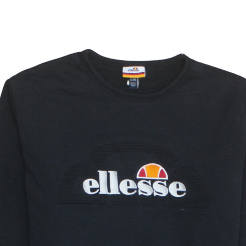 Mens UK Size XS ellesse Black Pullover Sweatshirt