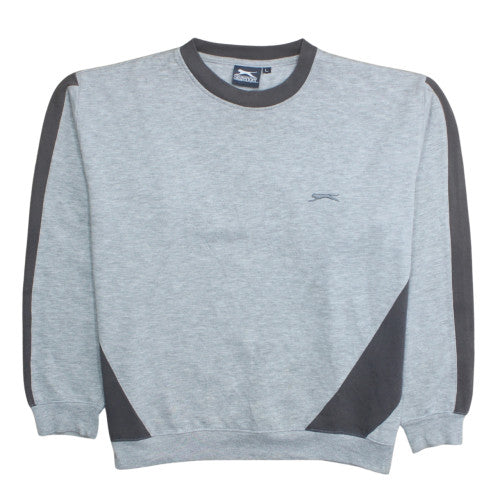 Womens UK Size L Slazenger Grey Pullover Sweatshirt