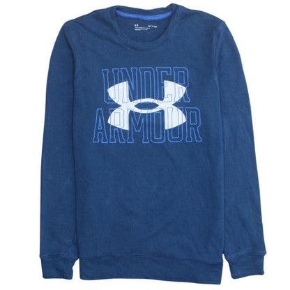 Mens UK Size S Under armour Blue Pullover Sweatshirt