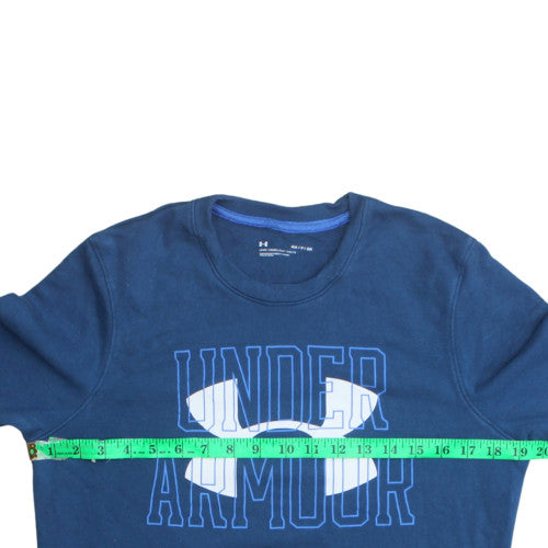 Mens UK Size S Under armour Blue Pullover Sweatshirt