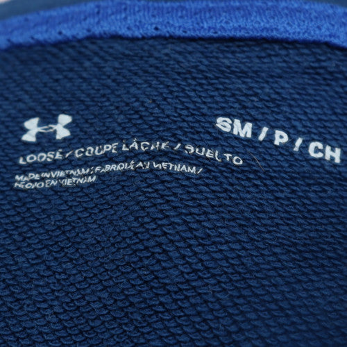 Mens UK Size S Under armour Blue Pullover Sweatshirt