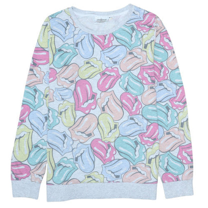 Womens UK Size 18 The Rolling Stones Multicoloured Pullover Sweatshirt