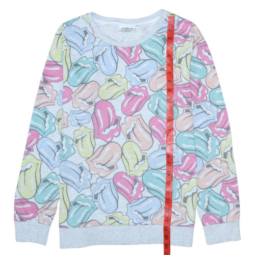 Womens UK Size 18 The Rolling Stones Multicoloured Pullover Sweatshirt