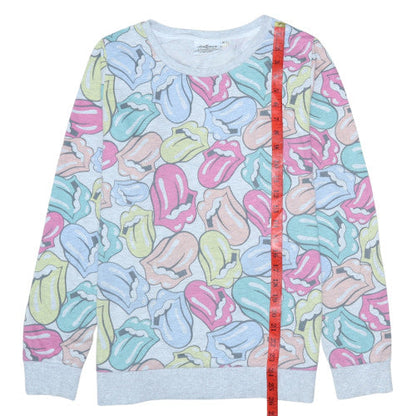Womens UK Size 18 The Rolling Stones Multicoloured Pullover Sweatshirt