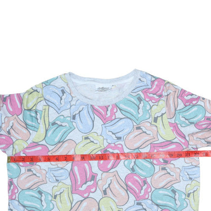 Womens UK Size 18 The Rolling Stones Multicoloured Pullover Sweatshirt