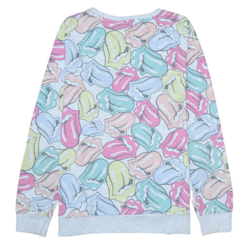 Womens UK Size 18 The Rolling Stones Multicoloured Pullover Sweatshirt