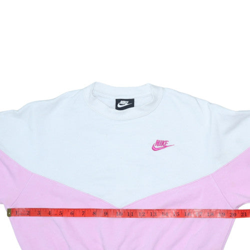 Womens UK Size S Nike Pink Pullover Sweatshirt