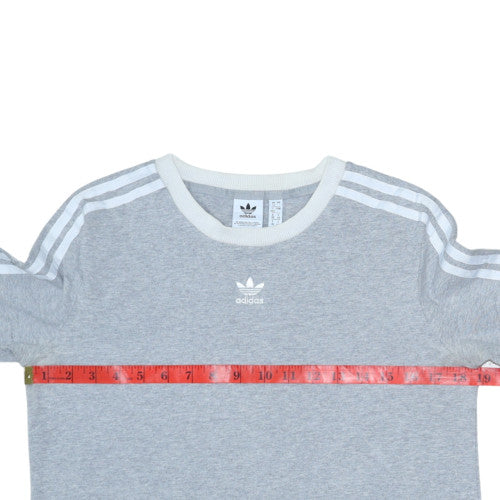 Womens UK Size 12 adidas Grey Pullover Sweatshirt