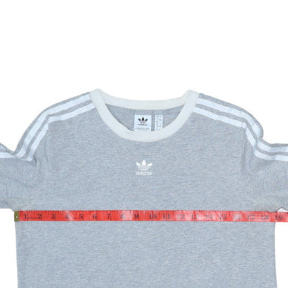 Womens UK Size 12 adidas Grey Pullover Sweatshirt