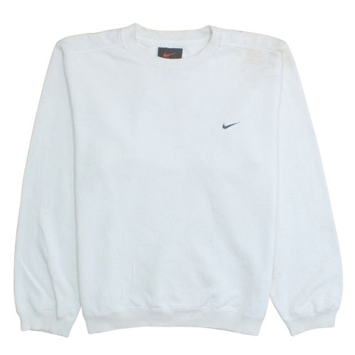 Mens UK Size S Nike White Pullover Sweatshirt