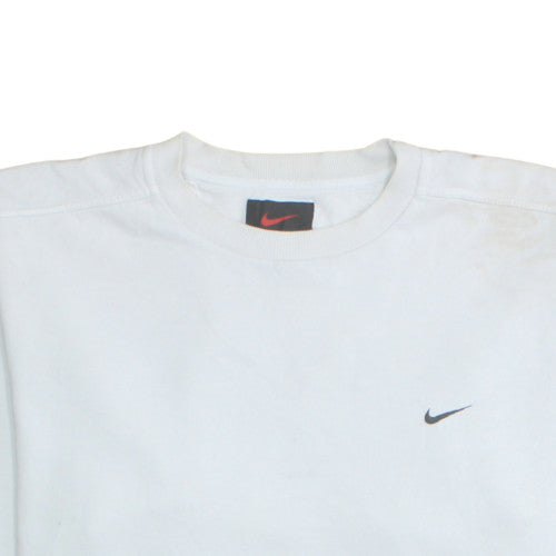Mens UK Size S Nike White Pullover Sweatshirt