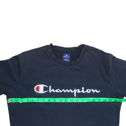 Mens UK Size M Champion Blue Pullover Sweatshirt