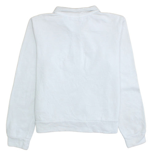 Womens UK Size M PUMA White Pullover Sweatshirt