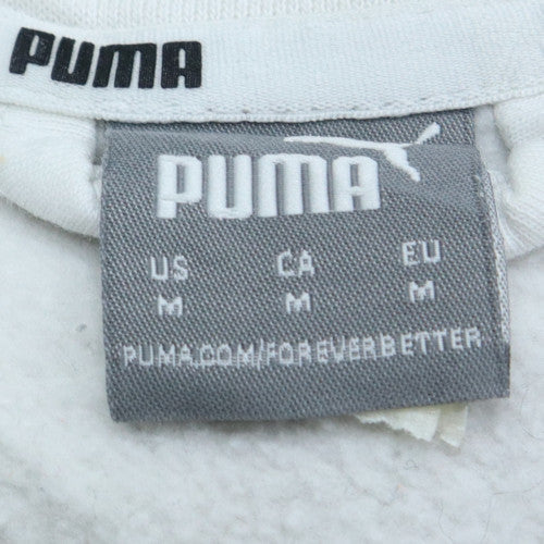 Womens UK Size M PUMA White Pullover Sweatshirt