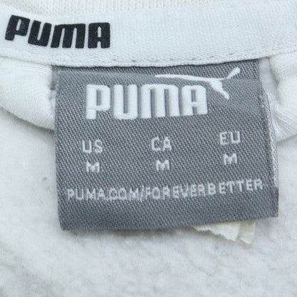Womens UK Size M PUMA White Pullover Sweatshirt