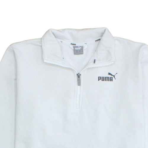 Womens UK Size M PUMA White Pullover Sweatshirt