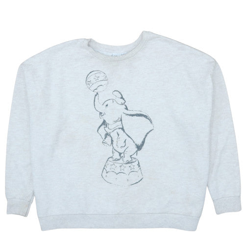 Womens UK Size 2XL Disney Grey Pullover Sweatshirt