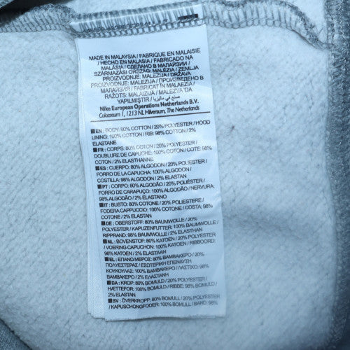 Mens UK Size S Nike Grey Full Zip Hoodie