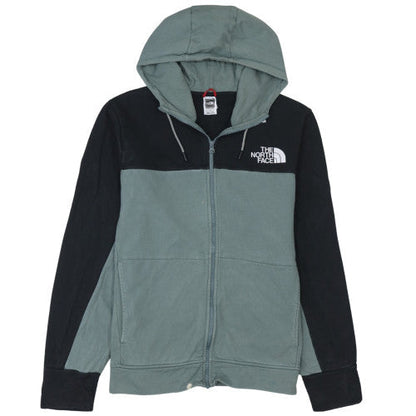 Mens UK Size L The North Face Green Full Zip Hoodie