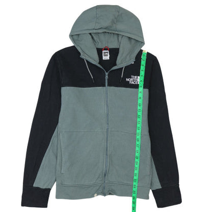 Mens UK Size L The North Face Green Full Zip Hoodie