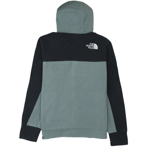Mens UK Size L The North Face Green Full Zip Hoodie
