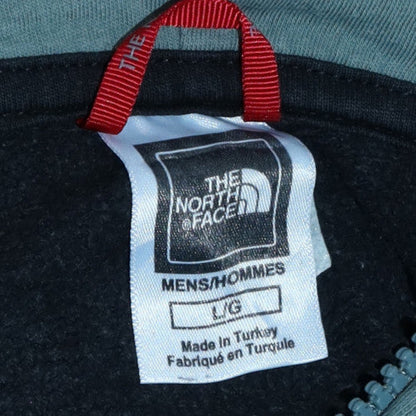 Mens UK Size L The North Face Green Full Zip Hoodie