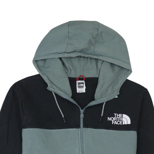 Mens UK Size L The North Face Green Full Zip Hoodie