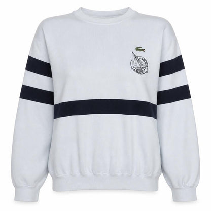 Womens UK Size M Lacoste White Pullover Sweatshirt