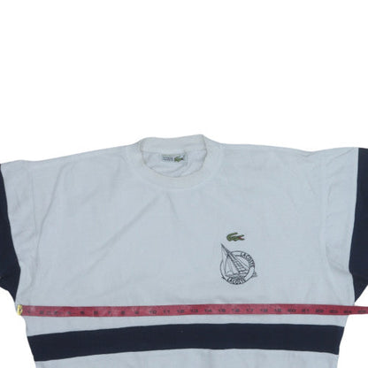 Womens UK Size M Lacoste White Pullover Sweatshirt