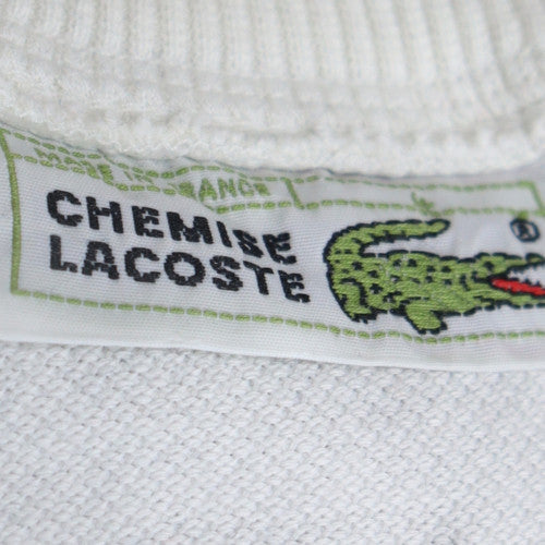 Womens UK Size M Lacoste White Pullover Sweatshirt