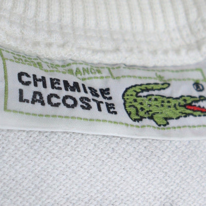 Womens UK Size M Lacoste White Pullover Sweatshirt