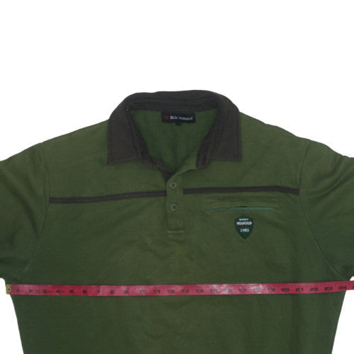 Mens UK Size L Rick Armand Green Henley Sweatshirt