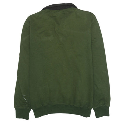 Mens UK Size L Rick Armand Green Henley Sweatshirt