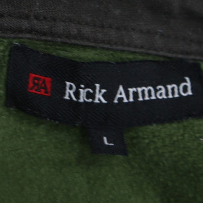 Mens UK Size L Rick Armand Green Henley Sweatshirt