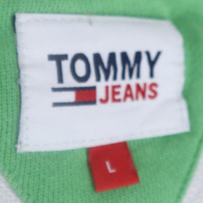 Mens UK Size L Tommy Jeans Multicoloured Henley Sweatshirt
