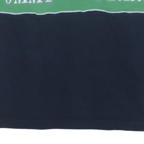 Mens UK Size L Tommy Jeans Multicoloured Henley Sweatshirt