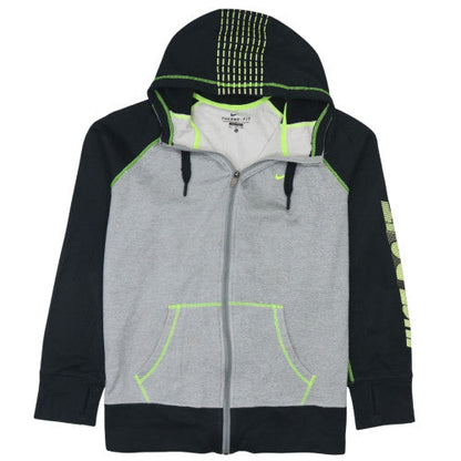 Mens UK Size XL Nike Grey Full Zip Hoodie