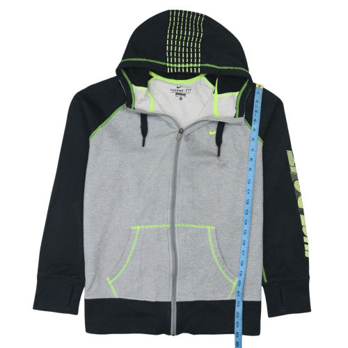 Mens UK Size XL Nike Grey Full Zip Hoodie
