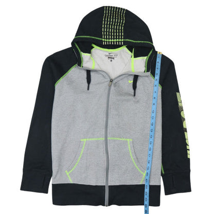 Mens UK Size XL Nike Grey Full Zip Hoodie