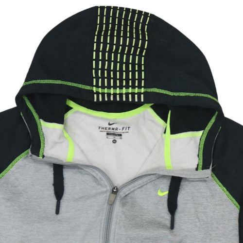 Mens UK Size XL Nike Grey Full Zip Hoodie
