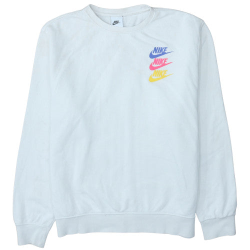 Mens UK Size M Nike White Pullover Sweatshirt