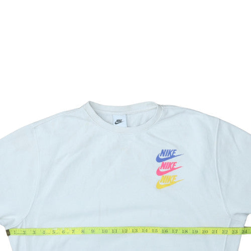 Mens UK Size M Nike White Pullover Sweatshirt