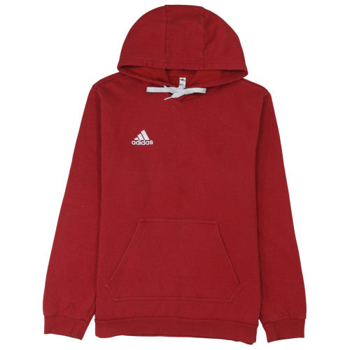 Mens UK Size M adidas Red Pullover Hoodie