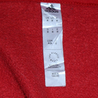 Mens UK Size M adidas Red Pullover Hoodie