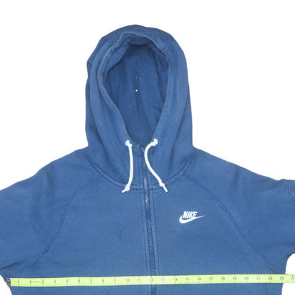 Mens UK Size M Nike Blue Full Zip Hoodie