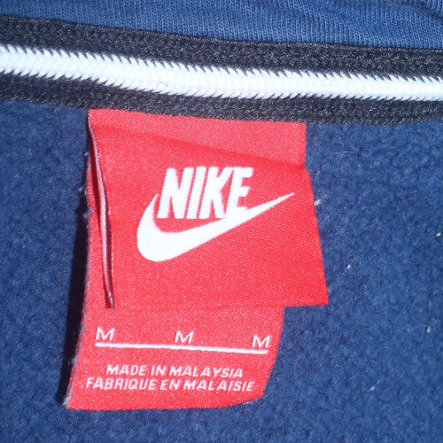 Mens UK Size M Nike Blue Full Zip Hoodie