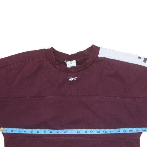 Womens UK Size M Reebok Red Pullover Sweatshirt
